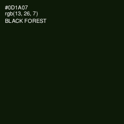 #0D1A07 - Black Forest Color Image